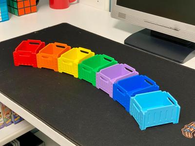 Multicolor Stackable Container – NO AMS