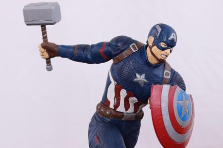 Captain America with Mjolnir from Avengers Endgame