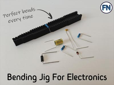 Bending jig for electronics components
