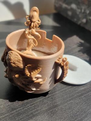 Octopus Vase / Sugar Bowl / Container with Spoon