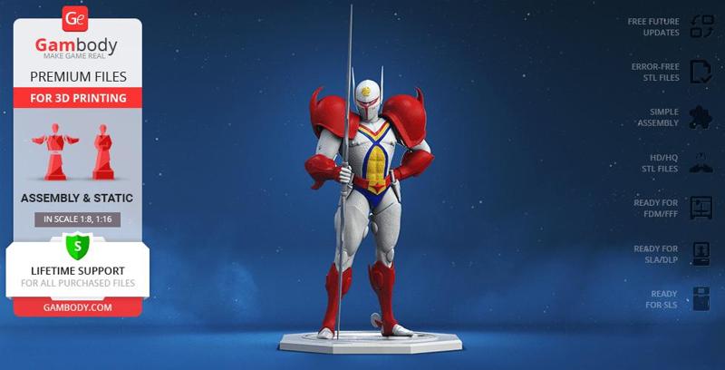 Tekkaman 3D Printing Figurine | Assembly