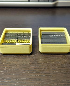 Gridfinity Dip IC Tray (1x1x2)
