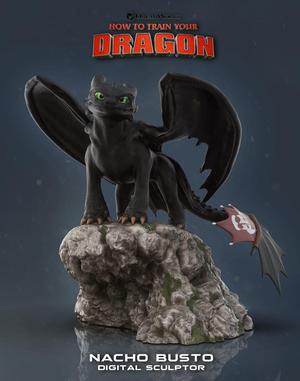 Toothless – How to train your dragon for 3d print model
