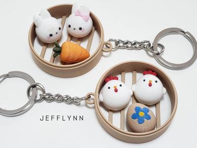 Easter Bun Fidget Keychain (Dim Sum)