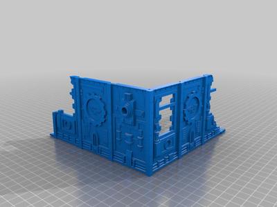 40k terrain: 2 floors with extended roof
