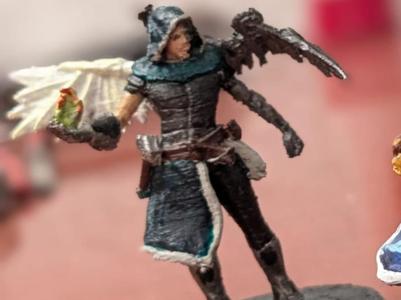 Angel Aasimar miniature for DnD Artificer class