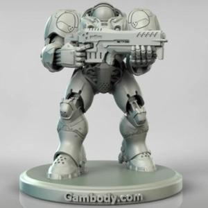Terran Marine 3D Model in Idle Position | Static Figure