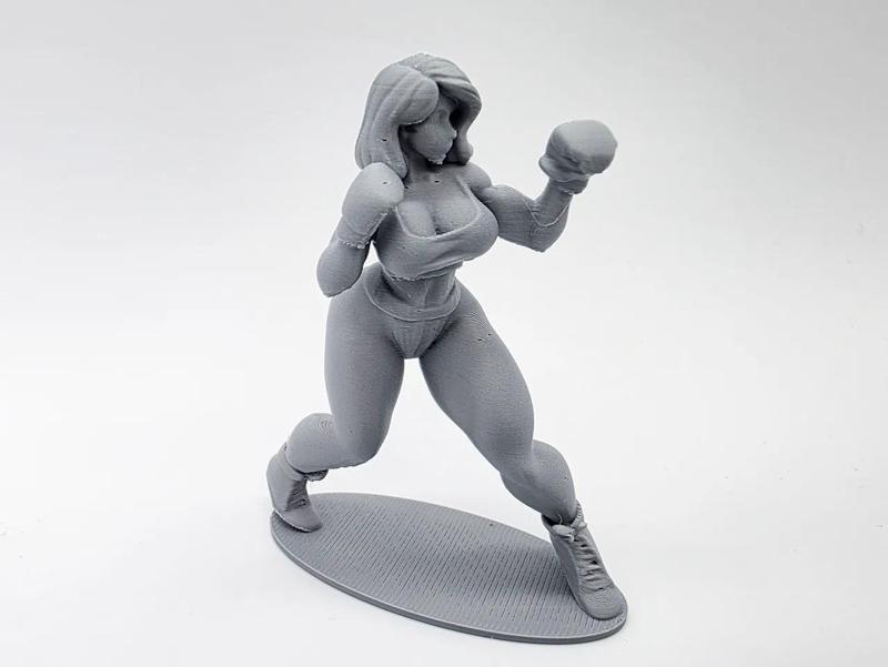 Female Boxer Figurine
