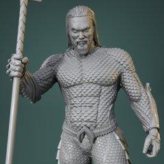 Aquaman King of Atlantis 3D Printing Figurine | Assembly
