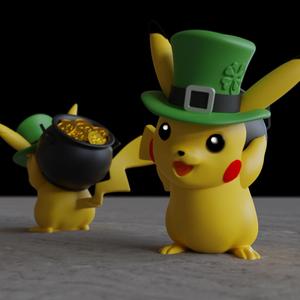 Pikachu #StPatricksRemix