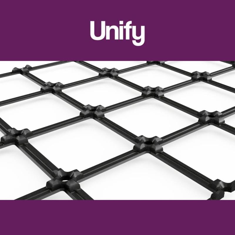 Gridfinity Skeletonised Base (Reinforced) with screwholes