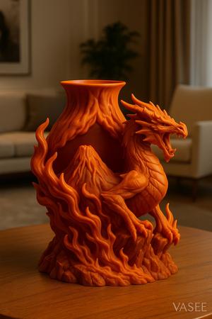 Vase Art – dragon organizer pot with fierce soul