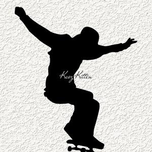 ollie skateboard WALL ART