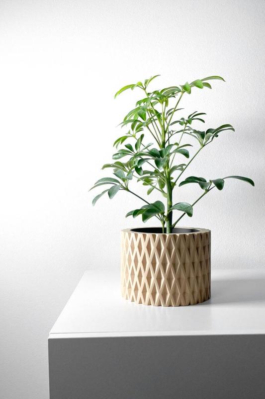 The Grivan Planter Pot STL 3D Print File, Digital Download for 3D Printing, Home Decor Planter for Plants & Flowers