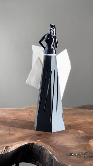 Napkin Holder Figure in Dress