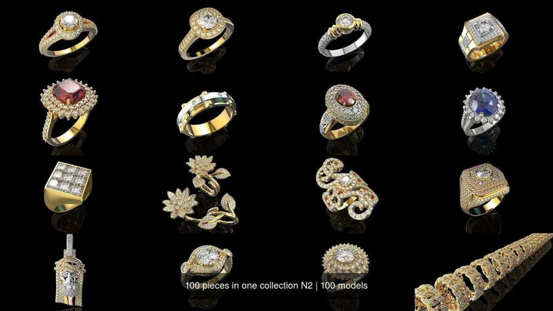 100 pieces in one collection N2