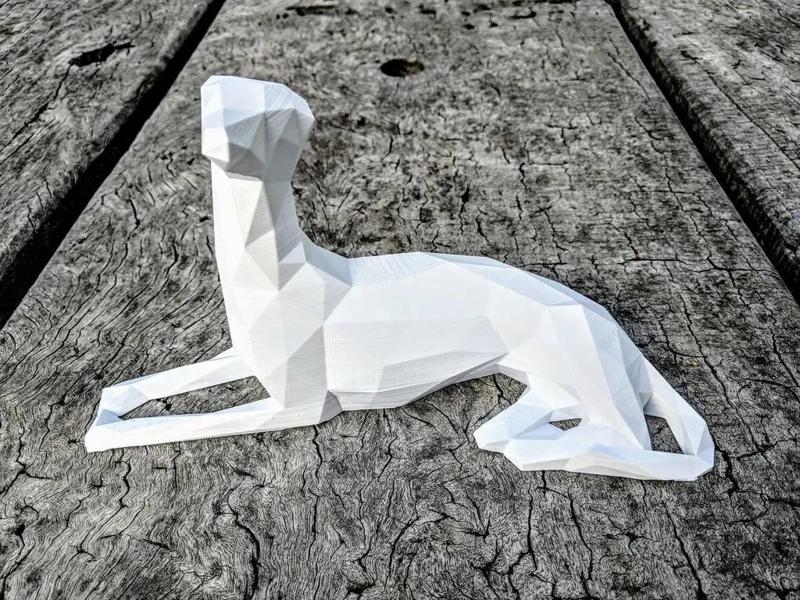 Low Poly Whippet