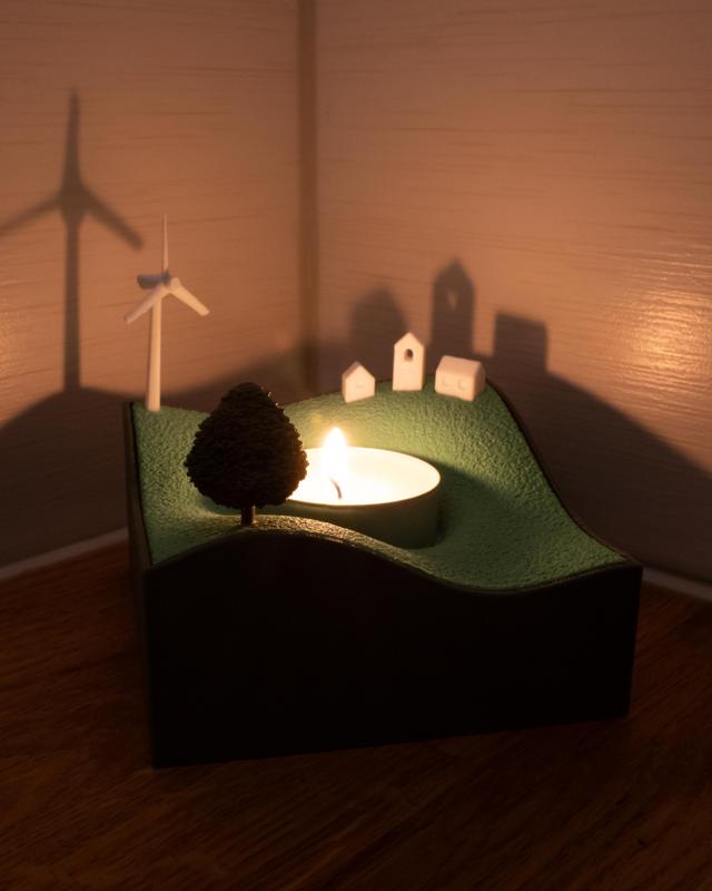 Candlelight Valley // Miniature Landscape Tealight Candle Holder