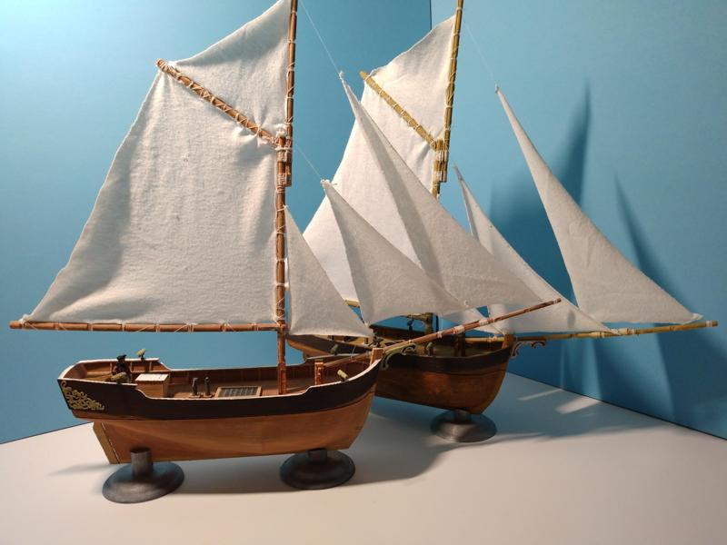 Wooden Sailing Ship (Alabaster) 28mm Tabletop Gaming Terrain