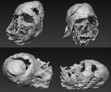 Star Wars – Melted Darth Vader Helmet PRE-SLICED 3D print model