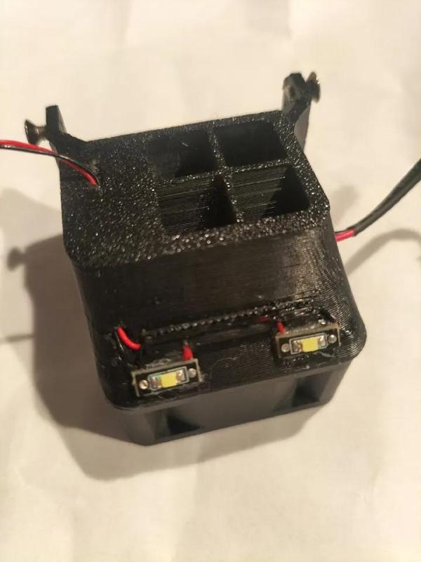 Ender 3 V3 SE 4010/4020 hotend Fan Shroud LED