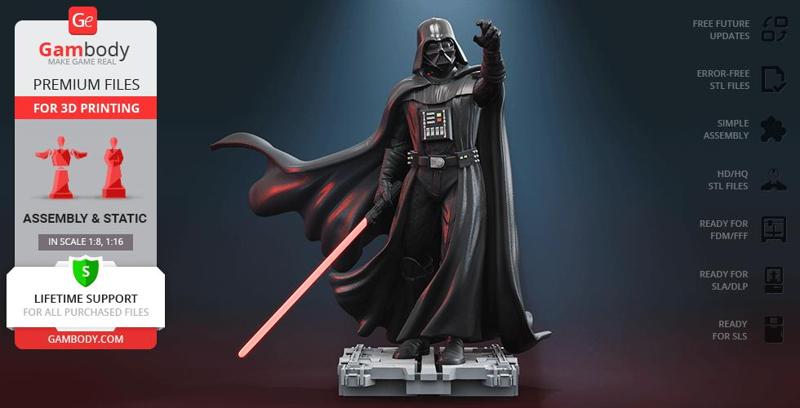 Lord Darth Vader STL files for 3D Printing | Assembly Model