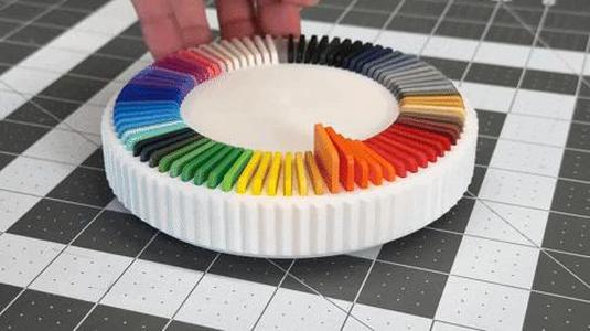 Spinning Filament Swatch Display – Lifts Swatches