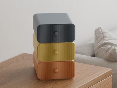 Modular desktop storage box