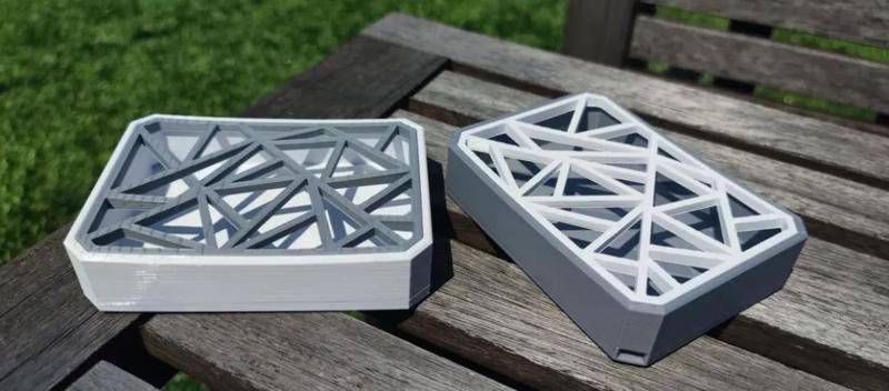 Self-Draining Geometric Soap Holder