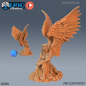 Angel Female Clouds / Angelic Soldier / Heavenly High Guardian / Winged Cloud Celestial