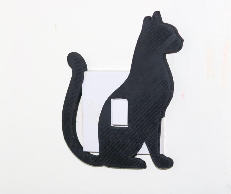 Cat lightswitch cover