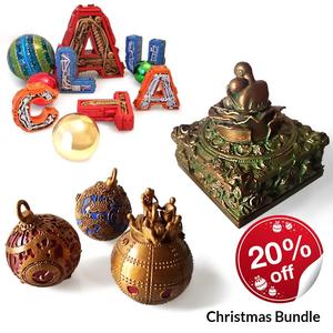 Christmas Bundle Pack – Santa Claus + Ornaments + Box
