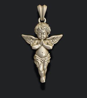 baby angel pendant