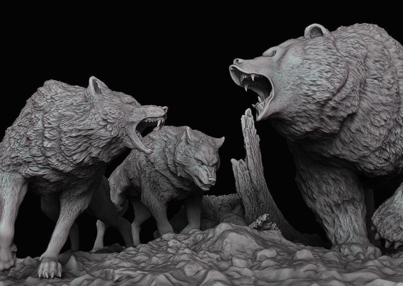 Wolf vs bear