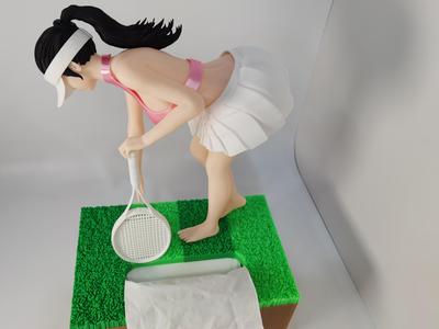 Tennis Girl Tissue Box