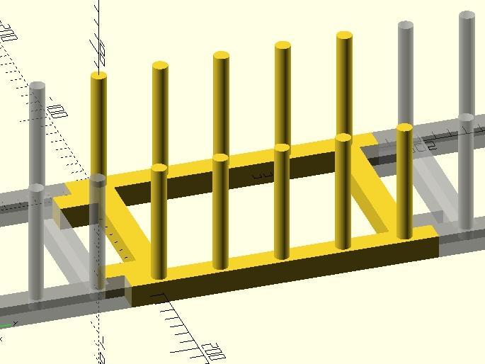 A parameterizable and infinitely expandable IKEA-style plate rack