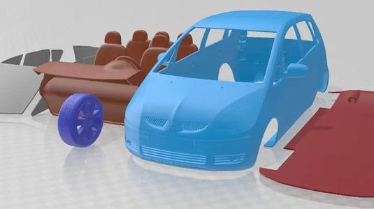 Mitsubishi Colt 5 Door 2004 Printable Car