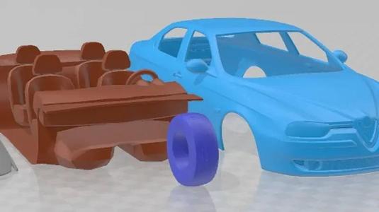 Alfa Romeo 156 1997 Printable Car
