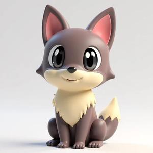 Cute baby wolf   
