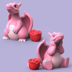 Valentine Charizard (Easy Print No Supports)