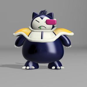 Snorlax Saiyan -Dragon ball (fanart)
