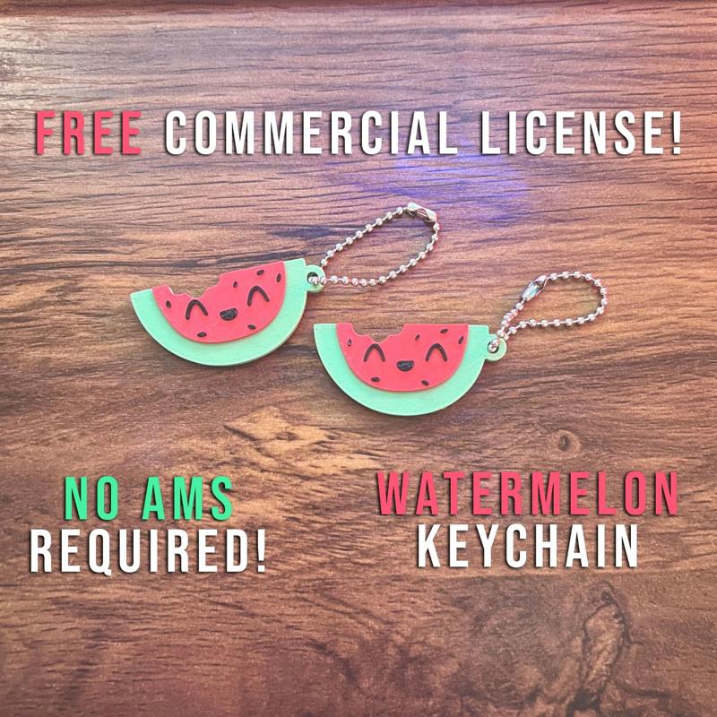 Cute Watermelon Keychain