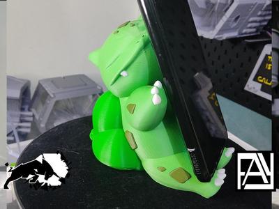 Bulbasaur sitting handphone stand