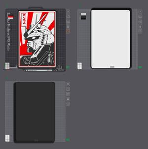 Gundam Red and Black Lightbox LED Lamp