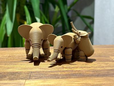 Flexible Elephant – Floating Layers Fixed & Trunk + Legs Reinforced