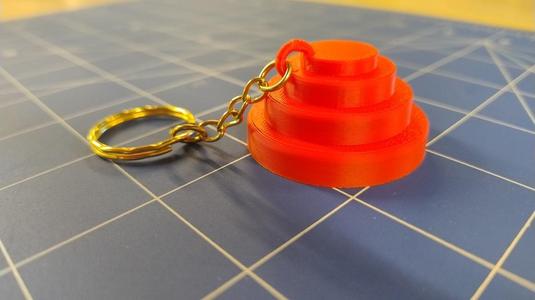Devo Energy Dome Keychain