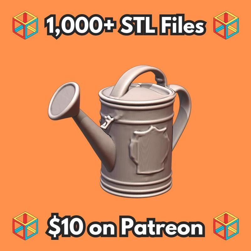 28mm DND Garden Watering Can for Fantasy Terrain MineeForm FDM 3D Print STL File