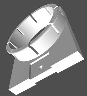 Simple cnc penholder mount for china spindles with adjustable diameter