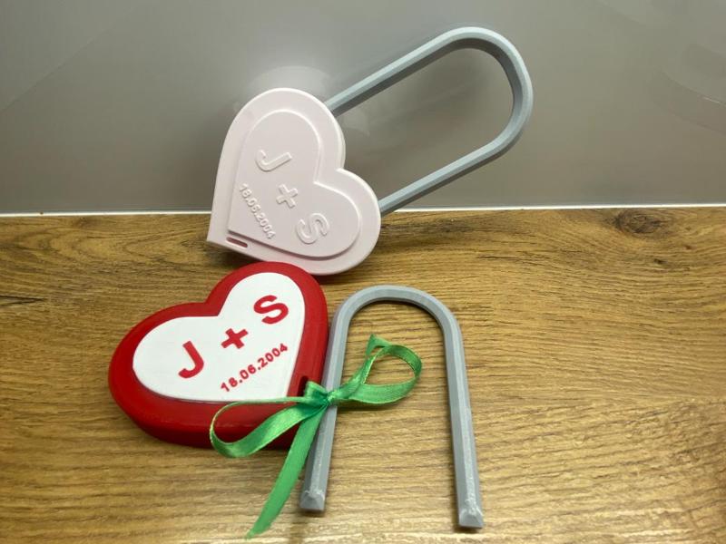 HEART PADLOCK for couples