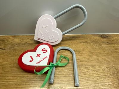 HEART PADLOCK for couples